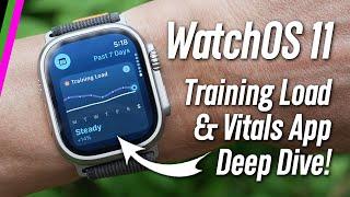 NEW Apple Watch Training & Recovery Tracking w/ WatchOS 11 - Training Load & Vitals App Deep Dive