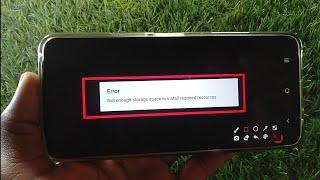 How to fix Error Not enough storage space to install required resources. problem in Gangs Town Stary