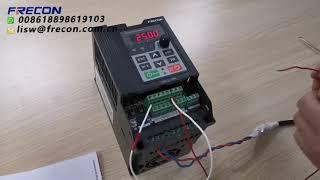 How to use butoon control speed how to set  Frecon  VFD VSD frequency inverter ac drive