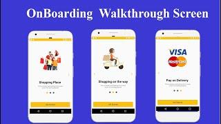 Onboarding  Walkthrough  Intro Screen Layout with  ViewPager - Complete Android Studio Tutorial