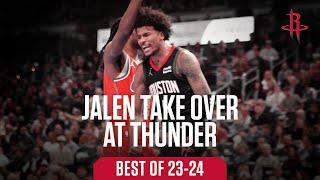 Jalen Green Take Over vs Thunder in OT 23-24 Memorable Moments | Houston Rockets