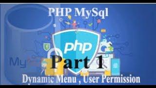 User permission for the dynamically menu,  User wise permission  using PHP and MySQL, Part 1