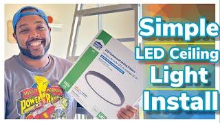 LED Ceiling Light Installation | Simple Light Swap