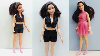 2 DIY  Doll Dress From Mask | Barbie Hacks and Crafts | Waste Disposable Mask Dress