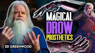 How do the DROW craft magical machinery, and even prosthetic limbs?