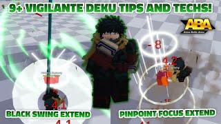 [ABA] 9+ VIGILANTE DEKU TECHS YOU NEED TO LEARN!! (3 EXTENDERS ABA UPDATE)