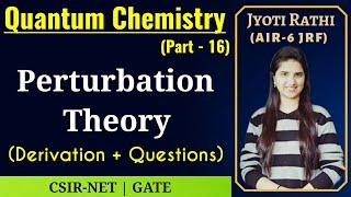 Perturbation theory quantum mechanics|First order perturbation|derivation|solved questions examples