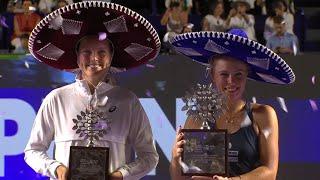 Magdalena Frech vs Olivia Gadecki Trophy Ceremony | Guadalajara 2024 Final