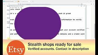 NEW ETSY METHOD NO SUSPEND 2022 - VPN, PROXY, STEALTH, VIRTUAL VCC, BANK ACCOUNT, NO BAN, NO LIMIT