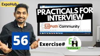 UiPath Exercise # 56 | Keyboard Shortcuts |UiPath Interview Questions | ExpoHub | By Rakesh