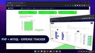 PHP + MySQL -  Expense Tracker Web App Project With Source-code - PHPRad