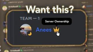 How To Get The CROWN Badge (Discord Server Ownership)