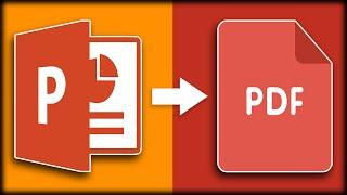 How To Convert Powerpoint To PDF (PPT to PDF)