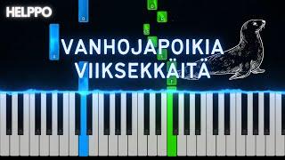 Juha Vainio - Vanhojapoikia viiksekkäitä | Helppo Piano Tutorial