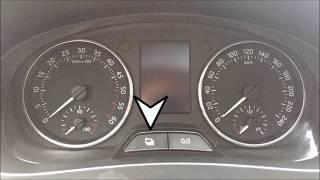 How reset oil service and inspection on Skoda Rapid / Spaceback