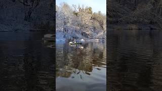 Настоящий Зимний Сплав #travel #kayak #river #рыбалка #shorts #snow #nature