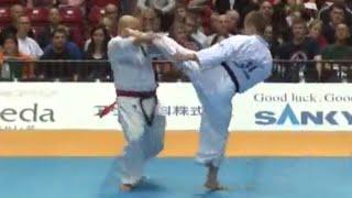 10th World open tournament Kyokushinkai karate. Andrey Chirkov(Russia)vs Carlos Castro(Australia)