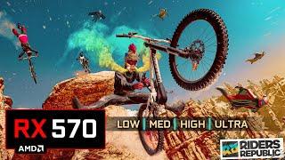 Riders Republic | Gameplay Benchmark | i7-3770 RX 570 | All Settings Tested