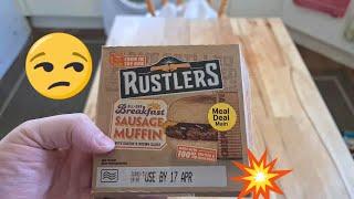 New Rustlers Microwave All Day Breakfast Muffin