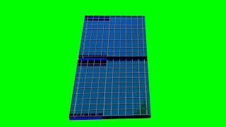 Green screen Footage | 3d Solar Panel  Loop