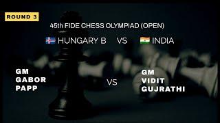 GM Gabor Papp vs GM Vidit Gujrathi | French Defense   Tarrasch Variation