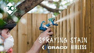 Everything You'll Need To Know About Spraying Stain Onto A Fence - Graco Airless Sprayer