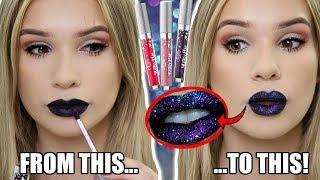 INSTANT MATTE to GLITTER TRANSFORMING Liquid Lipstick! (MAKEUP MAGIC?!)