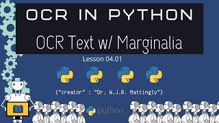 How to OCR a Text with Marginalia by Extracting the Body (OCR in Python Tutorials 04.01)