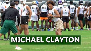 Sanford Seminole 2026 QB Michael Clayton at Miami Prospect Camp