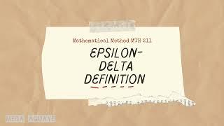 Epsilon-Delta Definition of Limits(Part1): Understanding Calculus Step-by-Step #EpsilonDelta