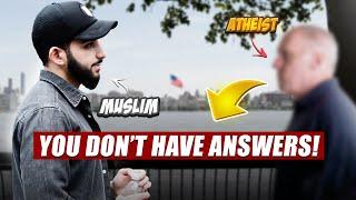 Atheist Presents Muslim With Difficult Questions! Muhammed Ali