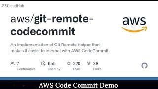AWS CodeCommit tutorial: your first Repo, Commit and Push | S3CloudHub
