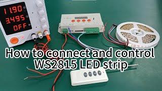 How to connect and wire WS2815 LED strip