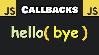 Learn JavaScript CALLBACKS in 7 minutes! 