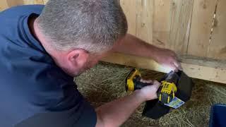 Installing Feeders in our DIY Goat Barn