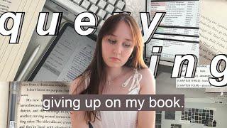 watch this before you query your book: reflections on my querying journey (why i gave up on my book)