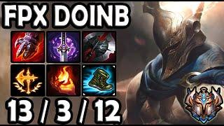 Pantheon MID vs Akali [ FPX Doinb ] Lol Korea Challenger 