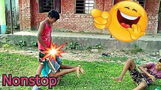 TRY TO NOT LAUNCH  Must Watch New Village Boys Funny Video 2021 New Episode By HD Comedy World