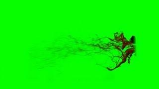 Blood Splatter - green screen - free use