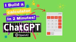 Build a Calculator Website in 2 Minutes with HTML, CSS & JavaScript using ChatGPT #openai #chatgpt