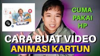 CARA BUAT VIDEO ANIMASI KARTUN CUMA PAKAI HP️ BISA JADI IDE KONTEN ‼️