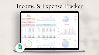 Income & Expense Tracker Spreadsheet for Google Sheets - Haye Ameri