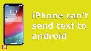 iPhone can not send text messages to android but can receive it (Problem solved)