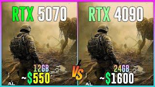 RTX 5070 vs RTX 4090 - Test in 16 Games