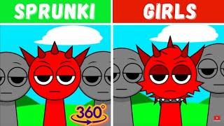 360 VR | Original Boys Sprunki VS Sprunki But Girls! Incredibox - Sprunki