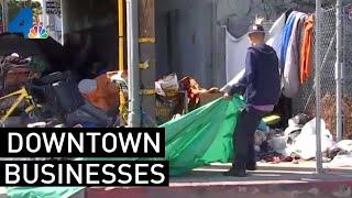 Homelessness Crisis Crippling Downtown LA Business | NBCLA