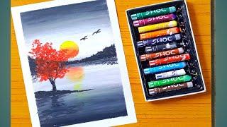 oil pastel drawing / how to draw oil pastel drawing / Navin art / oil pastel drawing ideas