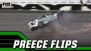 Daytona 500: Ryan Preece flips with five laps to go | NASCAR on FOX