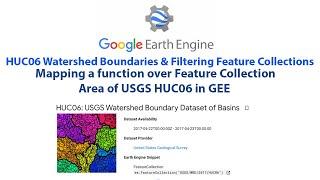 Filtering Watersheds And Feature Collections in Google Earth Engine