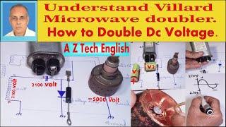 In English Language Microwave High Voltage Circuits | Villard Voltage Doubler How it work